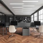 Industrial Style Multi-Person Bench Desk System